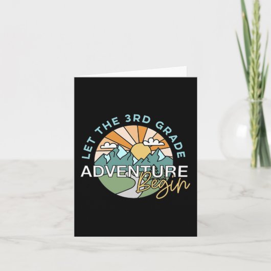 Laat het 3de Gradenavontuur beginnen leraar terug Kaart (Voorkant)