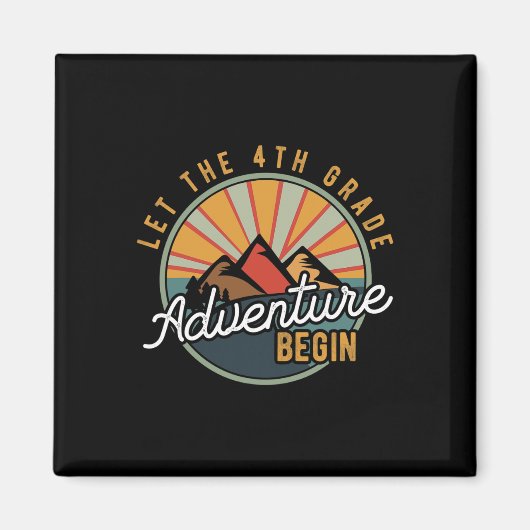 Laat het 4de Graad Adventure met Vierde Rang Tea b Magneet (Voorkant)