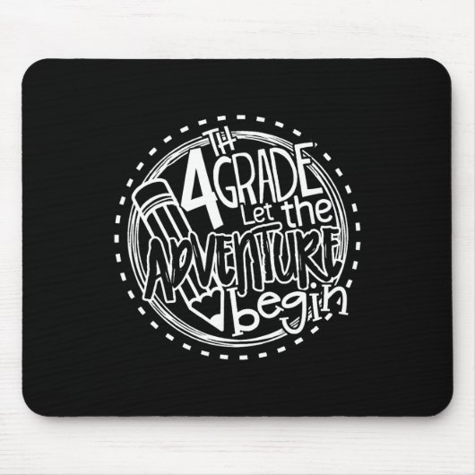 Laat het 4de Graad Adventure met Vierde Rang Tea b Muismat (Voorkant)