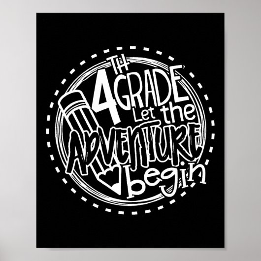 Laat het 4de Graad Adventure met Vierde Rang Tea b Poster (Voorkant)