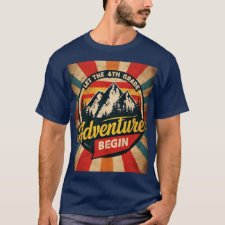Laat het 4e klas avontuur beginnen Terug naar scho T-shirt