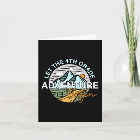 Laat het 4e klas avontuur weer leuk worden kaart (Voorkant)