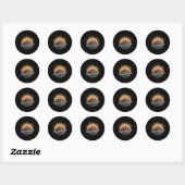Laat het 5de Graad avontuur met Vijfde Graad Teac Ronde Sticker (Vel)