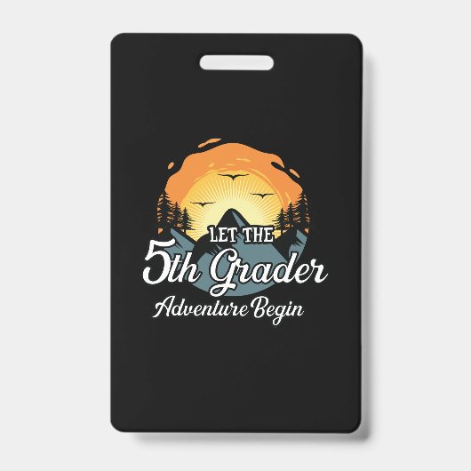 Laat het 5de Gradenavontuur beginnen Badge (Voorzijde)
