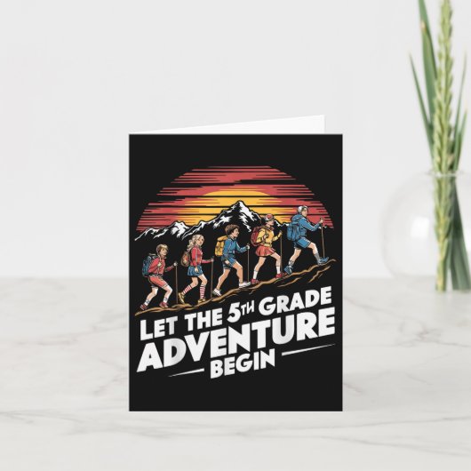 Laat het 5e klas avontuur beginnen 5e klas Teac Kaart (Voorkant)