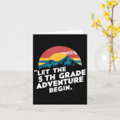 Laat het 5e klas avontuur beginnen 5e klas Teac Kaart (Gele Bloem)