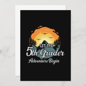 Laat het 5e klas avontuur beginnen kaart (Voorkant / Achterkant)