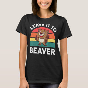 Laat het aan bever dier knaagdier t-shirt