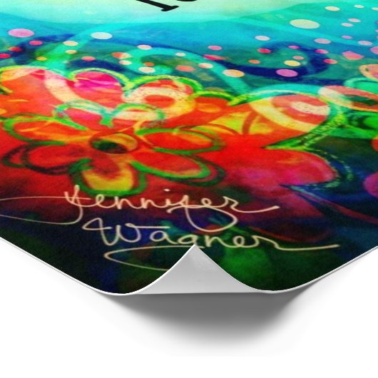  Laat het aan God Quote Inspirativiteit over Poster (Hoek)