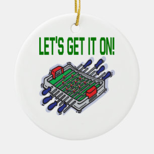 Laat het aan keramisch ornament