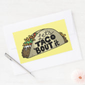 Laat het aan Taco over Rechthoekige Sticker (Envelop)