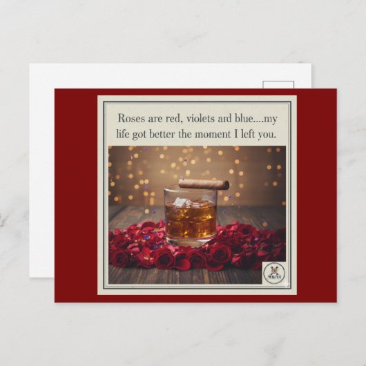 Laat het achter feestdagenkaart (Voorkant / Achterkant)