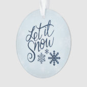 Laat het acrylversiering sneeuwen ornament (voorkant)