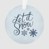 Laat het acrylversiering sneeuwen ornament (voorkant)