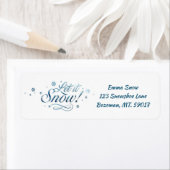 Laat het adreslabel Sneeuwen teruggeven Etiket (Insitu)