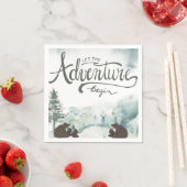 Laat het Adventure Begin Beren Woodland Servet (Insitu)