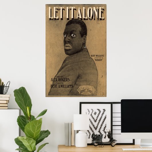 Laat het alleen poster (Thuiskantoor)