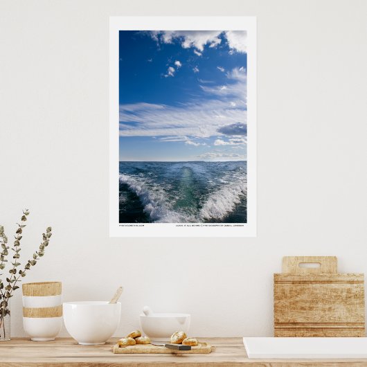 Laat het allemaal achter poster (Keuken)