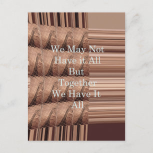 Laat het allemaal Giraffe Safari Hakuna Matata zo  Briefkaart