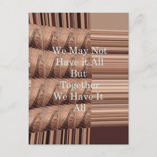 Laat het allemaal Giraffe Safari Hakuna Matata zo Briefkaart (Voorkant)