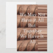 Laat het allemaal Giraffe Safari Hakuna Matata zo  Briefpapier (Voorkant / Achterkant)