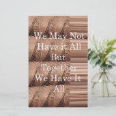 Laat het allemaal Giraffe Safari Hakuna Matata zo  Briefpapier (Staand voorkant)