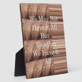 Laat het allemaal Giraffe Safari Hakuna Matata zo  Fotoplaat (Zijkant)