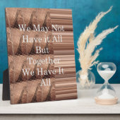 Laat het allemaal Giraffe Safari Hakuna Matata zo  Fotoplaat (Zijkant)