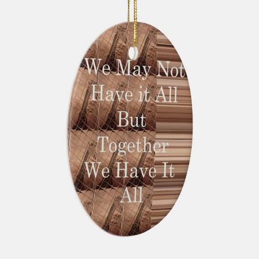 Laat het allemaal Giraffe Safari Hakuna Matata zo  Keramisch Ornament (Rechts)