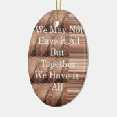 Laat het allemaal Giraffe Safari Hakuna Matata zo  Keramisch Ornament (Links)