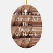 Laat het allemaal Giraffe Safari Hakuna Matata zo  Keramisch Ornament (Voorkant)