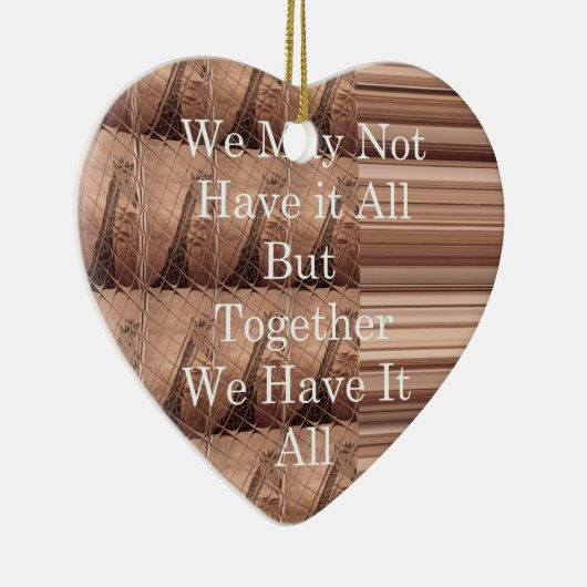 Laat het allemaal Giraffe Safari Hakuna Matata zo  Keramisch Ornament (Rechts)