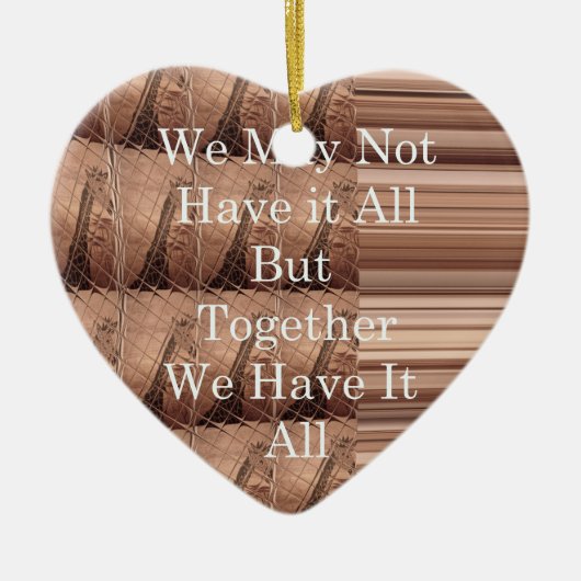 Laat het allemaal Giraffe Safari Hakuna Matata zo  Keramisch Ornament (Voorkant)