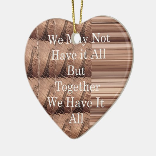 Laat het allemaal Giraffe Safari Hakuna Matata zo  Keramisch Ornament (Links)