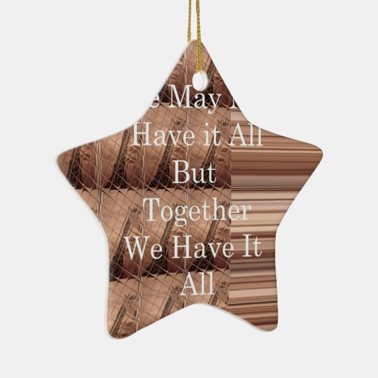 Laat het allemaal Giraffe Safari Hakuna Matata zo  Keramisch Ornament (Rechts)