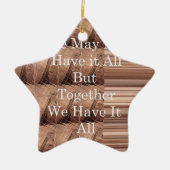 Laat het allemaal Giraffe Safari Hakuna Matata zo  Keramisch Ornament (Voorkant)