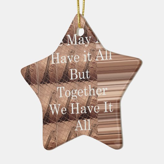 Laat het allemaal Giraffe Safari Hakuna Matata zo  Keramisch Ornament (Links)