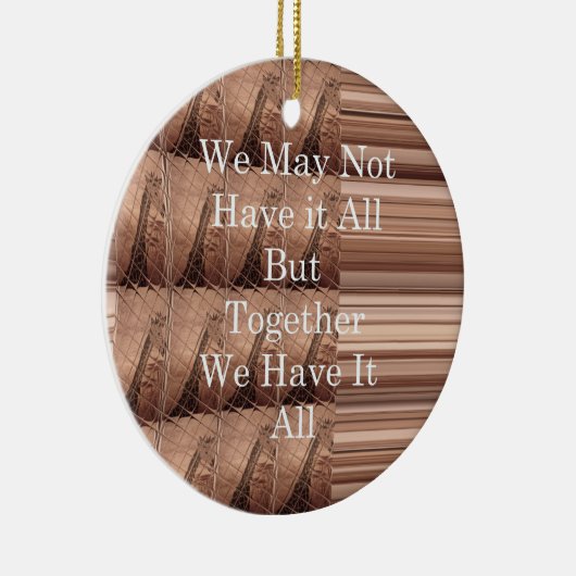 Laat het allemaal Giraffe Safari Hakuna Matata zo  Keramisch Ornament (Rechts)