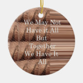 Laat het allemaal Giraffe Safari Hakuna Matata zo  Keramisch Ornament (Voorkant)