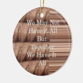 Laat het allemaal Giraffe Safari Hakuna Matata zo  Keramisch Ornament (Links)