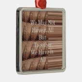 Laat het allemaal Giraffe Safari Hakuna Matata zo  Metalen Ornament (Rechts)