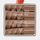 Laat het allemaal Giraffe Safari Hakuna Matata zo  Metalen Ornament (Voorkant)