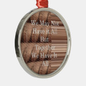 Laat het allemaal Giraffe Safari Hakuna Matata zo  Metalen Ornament (Rechts)