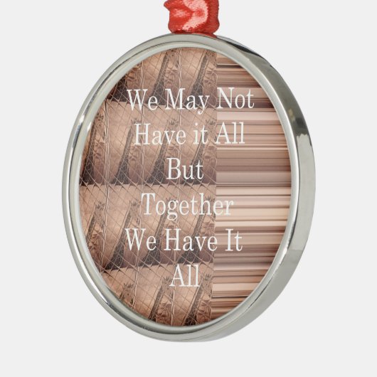 Laat het allemaal Giraffe Safari Hakuna Matata zo  Metalen Ornament (Links)