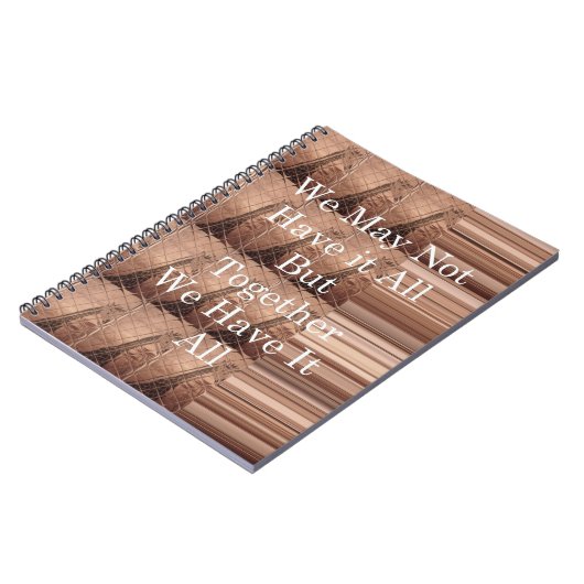 Laat het allemaal Giraffe Safari Hakuna Matata zo  Notitieboek (Linkerzijde)