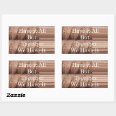 Laat het allemaal Giraffe Safari Hakuna Matata zo  Rechthoekige Sticker (Vel)