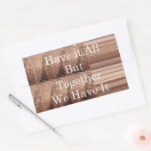 Laat het allemaal Giraffe Safari Hakuna Matata zo  Rechthoekige Sticker (Envelop)