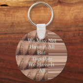 Laat het allemaal Giraffe Safari Hakuna Matata zo  Sleutelhanger (Voorkant)