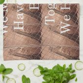 Laat het allemaal Giraffe Safari Hakuna Matata zo  Theedoek (Gevouwen)