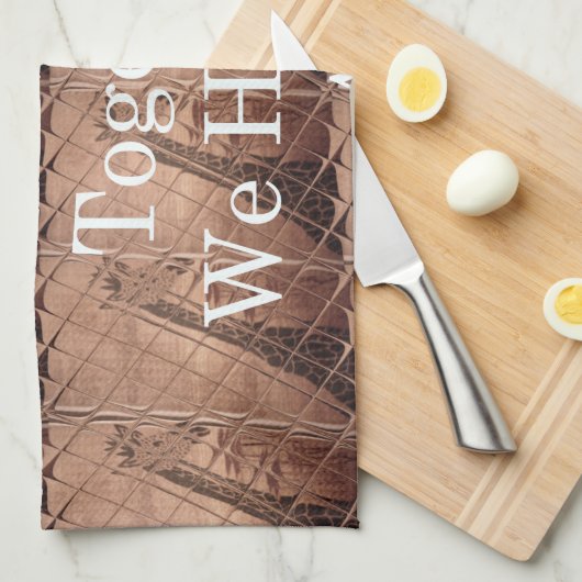 Laat het allemaal Giraffe Safari Hakuna Matata zo  Theedoek (Quarter Fold)